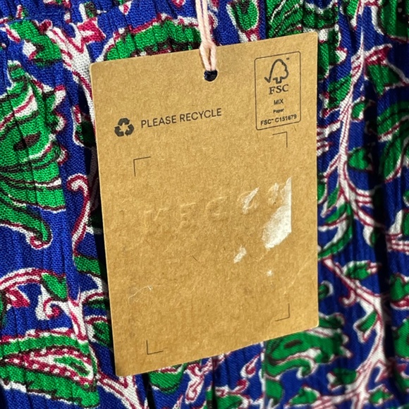 NEW Boden Skirt Womens 12 blue green floral circle preppy colorful casual - Picture 4 of 10